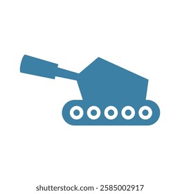Fire tank logo icon design illustration
