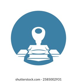 Fire tank logo icon design illustration