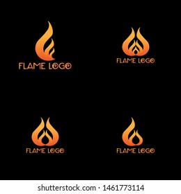 fire technology logo set vector image