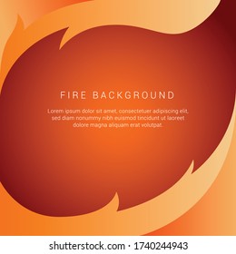 Fire Template Orange Background for Social Media, Mei 25th 2020