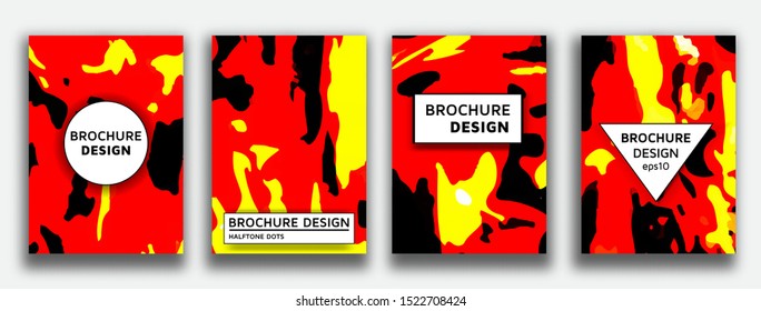 Fire textured backgrounds. Abstract painting for wed design or print. Good for cards, covers and business presentations