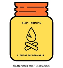 the fire that burns in the jar