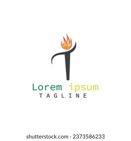 fire torch company symbol and bussines