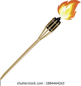 Fire torch illustration Feuerfackel Feuer