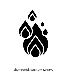 Fire training glyph icon. Health. Sport lifestyle. Thin line customizable illustration. Contour symbol. Vector isolated outline drawing.