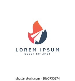 Logo-Design für Feuer- und Reiseabfall