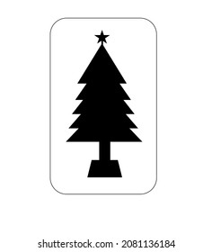 Iconos y Logotipo del Árbol de Fuego, se pueden usar para adornos de navidad