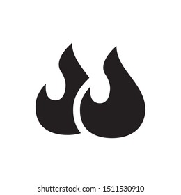 fire trending icon vector symbol template