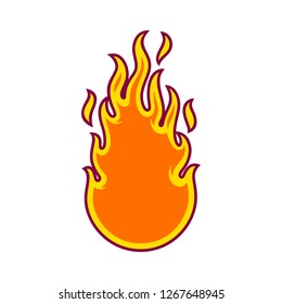 Fire in tribal style