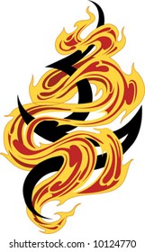Fire tribal tattoo
