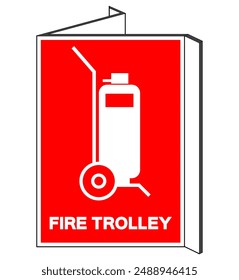 Fire Trolley Symbol Sign ,Vector Illustration, Isolate On White Background Label .EPS10