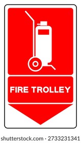 Signo de símbolo de carro de fuego, Ilustración vectorial, aislado en la etiqueta de fondo blanco .EPS10
