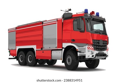 Design-Vorlage für Feuerwehrwagen