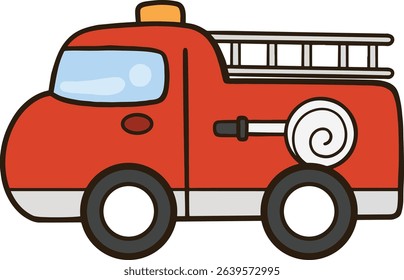 Fire truck cartoon clip art