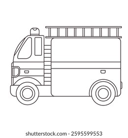 Fire truck engine car vector illustration symbol