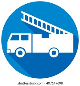 fire truck flat icon
