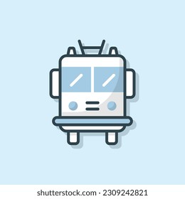 Fire Truck flat outlined icon