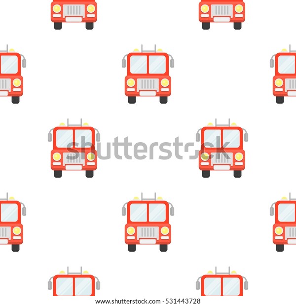 Fire truck icon cartoon. pattern\
silhouette fire equipment icon from the big fire Department cartoon\
- stock vecto - stock vecto - stock vecto - stock\
vector
