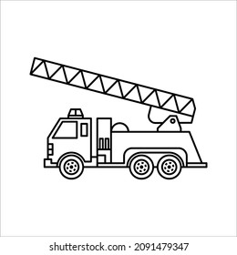 fire truck icon - From Transportation, Logistics and Machines icons on white background