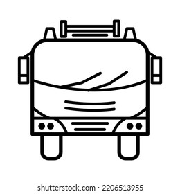 Fire truck icon in trendy vector design illustration