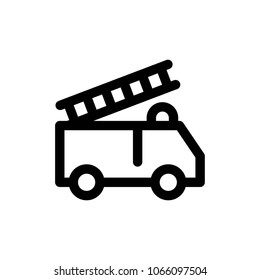 fire truck icon vector