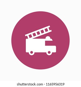 fire truck icon vector