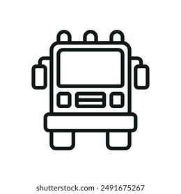 Fire truck icon vector design templates simple and modern concept