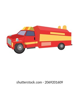 Fire truck icon. vector illustration. flat design illustration