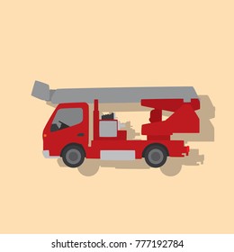 Fire truck icon, vector illustration design. Firefighter collection.