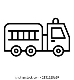 Fire Truck icon vector image. Can also be used for web apps, mobile apps and print media.