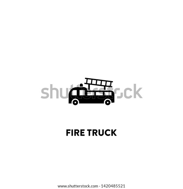fire truck icon vector. fire truck\
sign on white background. fire truck icon for web and\
app