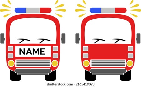 Fire Truck illustration, Fire Engine illustration, Firefighter, Fire Brigade vector, Fireman Sublimation