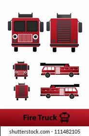Fire truck Illustration (vector)