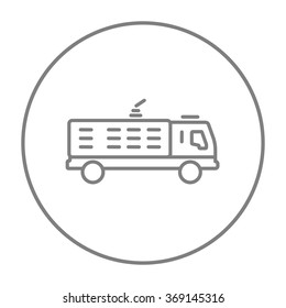 Fire truck line icon.