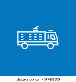 Fire truck line icon.