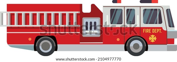 Fire truck.\
Red firefighter car. Fireman\
transport
