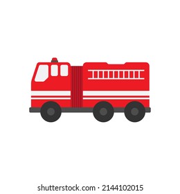 Fire Truck Transportation Vehicle Clipart Illustration Stock Vector ...