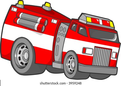 Fire Truck Vector Illustration