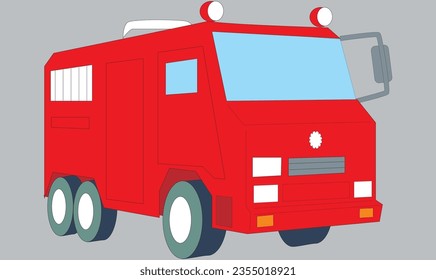 Fire Truck Vector Illustration eps10