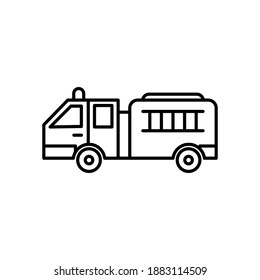 fire trucks icon outline style template. Trendy style, vector eps 10