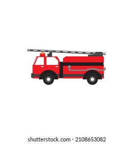 Feuerwehrwagen Ikone Vektorgrafik Design Vorlage.