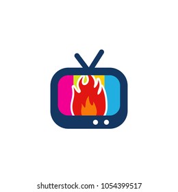 Fire Tv Logo Icon Design