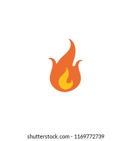 Fire vector flat illustration