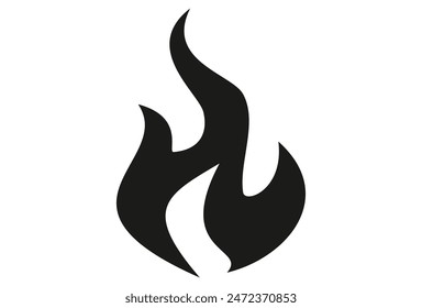 
Vector de fuego en estilo plano, Clipart de fuego, ilustración de llama en estilo plano.