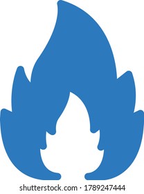 fire vector glyph color icon 