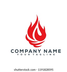 Fire Vector Graphic Template Download Modern