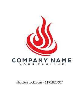 Fire Vector Graphic Template Download Modern