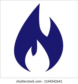 Fire vector icon.