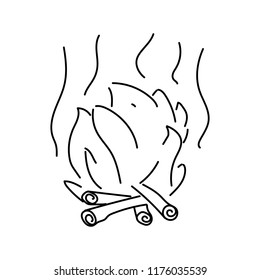 fire, vector icon