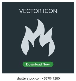 Fire vector icon